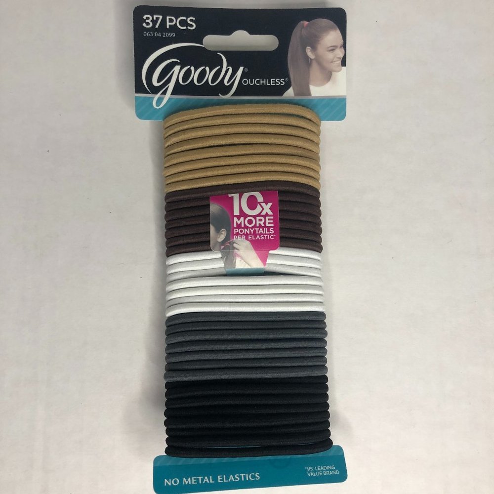 Goody Ouchless Hairbands, Multicolor Pack of 37